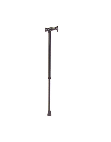 Bastone per anziani in alluminio con manico a T - colore nero, altezza  reg. 67-90 cm, peso: 0.4 kg, portata max 100 kg 