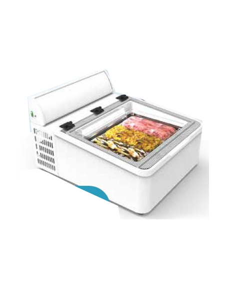 Vetrina gelati da banco 2 vaschette Lt. 5