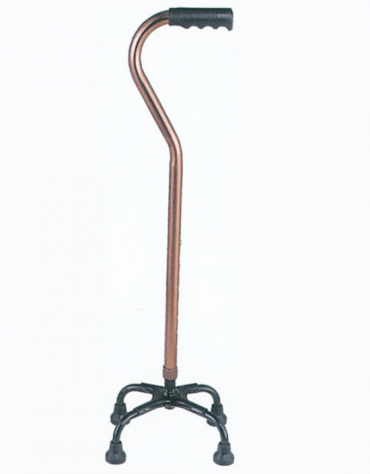 Quadripode colore bronzo, altezza regolabile 70-88 cm, peso: 0,5 kg, portata max 100 kg