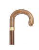 Bastone in legno “TIZIANO” curvo, unisex, marrone,  carico max 100 kg, cm 92h