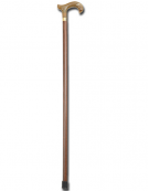 Bastone in legno “TIZIANO” a T, unisex, marrone,  carico max 100 kg, cm 92h