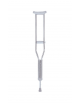 Stampelle ascellari piccole in acciaio inossidabile, altezza regolabile 95-115 cm, portata max 100 kg