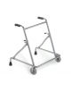 Deambulatore con 2 ruote Ø 10 cm, portata 100 kg. - Altezza regolabile cm 52-87 - cm 54x45x52/87h