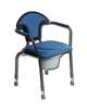Seduta comoda con wc con tazza è staccabile da entrambi i lati e dall’alto - Altezza regolabile - Portata max Kg 130