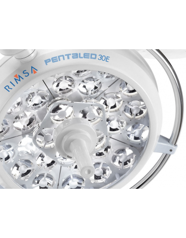 LAMPADA SCIALITICA PENTALED 30E - da parete - 30 riflettori ellittici in 6 moduli da 5 LED - 160.000 LUX