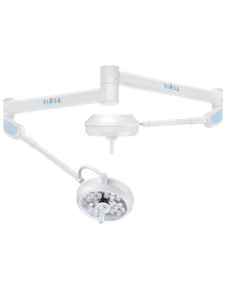 LAMPADA SCIALITICA TRIS A LED - a soffitto/doppia, cupola a 4 moduli interni, ognuno con 7 LED (tot. di 28 LED) - 130.000 lux