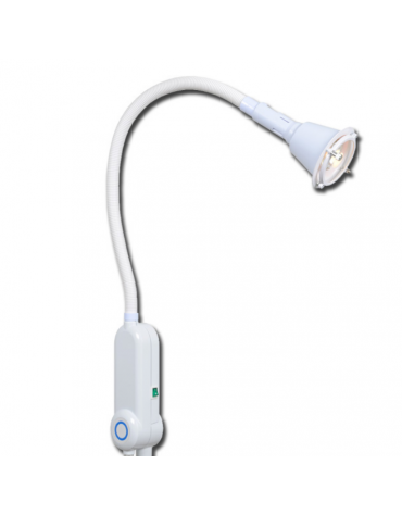 Lampada medicale alogena SIMPLEX - da tavolo con morsetto, 1 lampadina alogena dicroica da 35W 12V