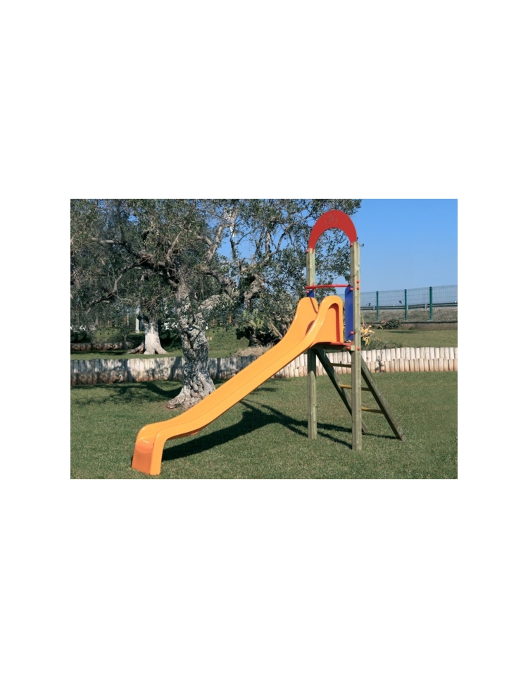 Scivolo per bambini da giardino in HDPE - 'REX' altezza 120 cm