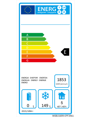 Tavolo refrigerato ventilato in acciaio inox -  2 porte - 220 Lt. - temp. -22°-18°C - mm 1360×600×850h