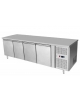 Tavolo congelatore ventilato in acciaio inox -  4 porte - 480 Lt. - temp. -22°-18°C - mm 2230×600×850h