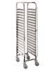 CARRELLO PORTATEGLIE DA 15 TEGLIE GN 1/1 - cm 37x55x173,5h