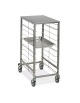 Carrello portateglie guide in filo-traversi imbullonati - Portata 9 teglie 1/1 GN cm 42x59x87h