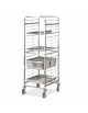 Carrello portateglie guide in filo-traversi imbullonati - Portata 20 teglie 2/1 GN cm 67x73x181h