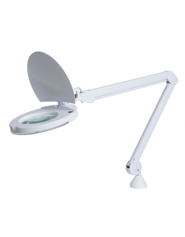 Lampada a LED da tavolo con morsetto, di concezione intelligente con luce fredda e ingrandimento di 5 diottrie