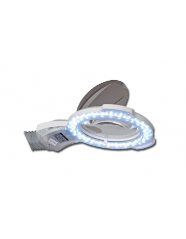 Lampada a LED con luce fredda, lente d’ingrandimento 3 diottrie e regolazione della luminosità