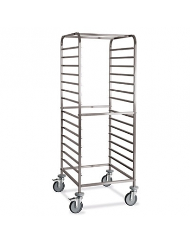 Carrello portateglie -Portata 14 teglie 2/1 GN