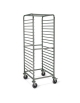 Carrello portateglie inox AISI 304 - traversi imbullonati - Portata 18 teglie 2/1 GN cm 65x73x180h