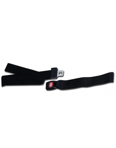 Cintura tipo D colore nero, immobilizzazione per barelle ed estrinsecatori spinali, portata max 200 Kg - cm 5x213