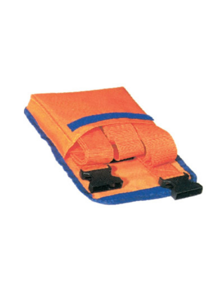 Set da 3 cinghie per barella arancio, gancio in plastica a rilascio rapido, fornite in custodia di nylon con chiusura a velcro