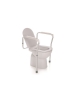 SOSTEGNO PER WC REGOLABILE IN ALTEZZA - ALLUMINIO ANODIZZATO - cm 54÷62x45x66÷76h