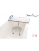 SEDILE PER VASCA DA BAGNO IN POLIETILENE - CM 80 x 40 x 3H
