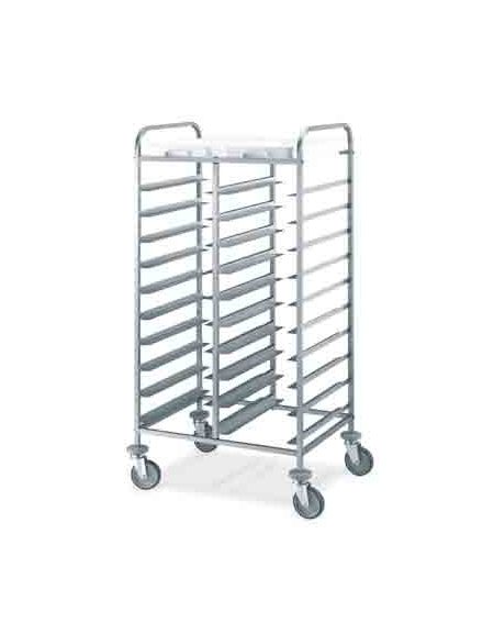 Carrelli portavassoi - Portata 20 vassoi EN 53x37 cm - dimensioni cm 89x60x150