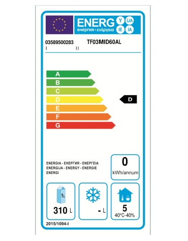 Tavolo Refrigerato a temperatura normale con 3 porte e piano in Acciaio Inox con alzatina 100 mm, cm 191x60x95h