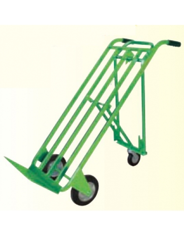 Carrello "3 in 1" Trasormabile - 3 ruote 2 R. Ø 200 1 R. Ø 125 gomma rulli -