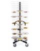 Colonna portapiatti - Piatti 96 - Dim. max piatti Ø cm 24÷31 - cm 77x77x180h