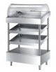 TRAMOGGIA SELF SERVICE cupola in plexiglas con invaso portapane, 2 piani porta posate-bicchieri-tovagline. 1 piano porta vassoi