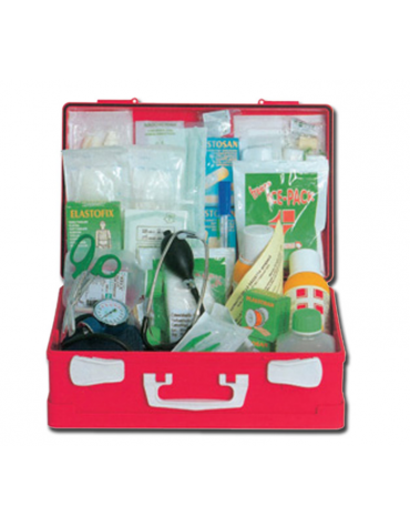 Kit Pronto Soccorso con valigetta in plastica - mm 395 x 270 x 135h