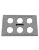 Supporto bicchieri 6 x 600 ml per pulitrice ad ultrasuoni Branson 8510 (codici DN34606 - DN34607 - DN34608)
