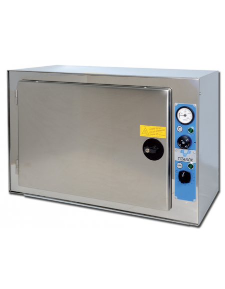 Sterilizzatrice a secco titanox termoventilata - 20 L, con chiusura a chiave, dim. interne mm 405x255x210h