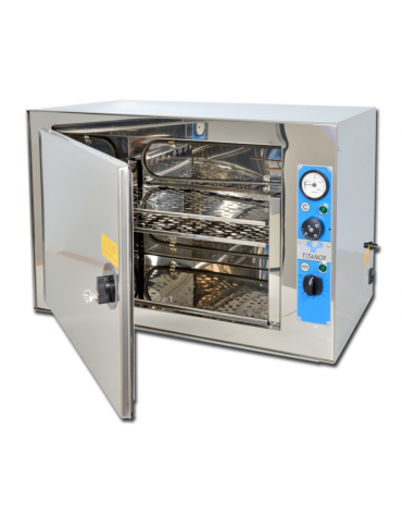 Sterilizzatrice a secco titanox termoventilata - 60 L, con chiusura a chiave, dim. interne mm 535x320x345h