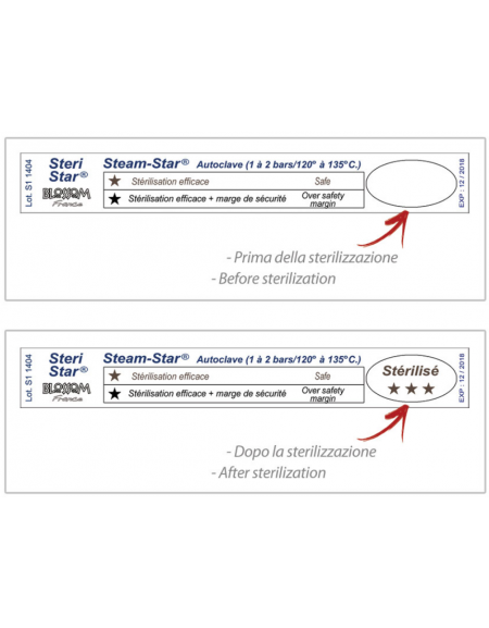 Test autoclave Steam Star - conf. 1000 pz.