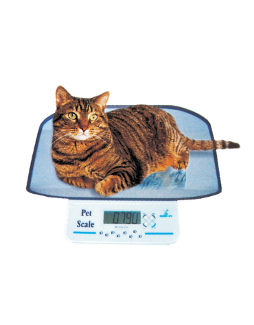 Bilancia veterinaria per piccoli animali, display LCD 25 mm, peso minimo misurabile: 2 kg - vassoio mm 530 x 290