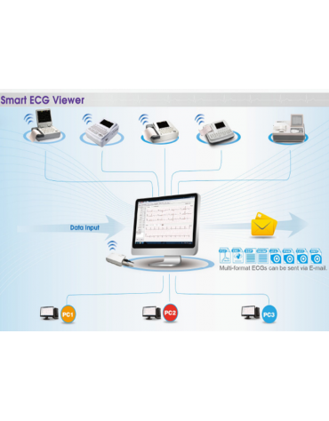 Software di visualizzazione per la gestione dei dati ECG basata su PC - cod. DN34723