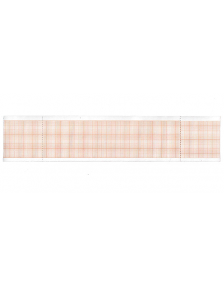 Carta termica ECG 50x25 mmxm - rotolo griglia arancio - cod. DN34722