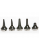 Kit 5 cannule plastica riutilizzabili per otoscopi Parker - Ø 2.5 - 3.5 - 4.5 - 5.5 - 9 mm