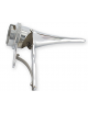 Speculum nasale  in ottone cromato, morsetto facilmente regolabile con un dito.