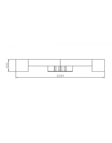 Panchina Stella piana con design pregiato in acciaio e legno, finitura zincata e verniciata - cm 170x92x45h