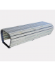 Panchina piana, struttura in acciaio zincato e verniciato con legno di pino - cm 175x70x43h