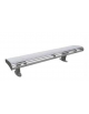 Panchina  senza schienale realizzata interamente in acciaio  inox - cm 180x42x45,4h