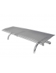 Panchina senza schienale realizzata interamente in acciaio inox, seduta realizzata in tondini - cm 197 x 64,1x42,1h