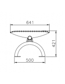 Panchina Rest angolare senza schienale, struttura in acciaio zincato verniciato - cm 180,9x180,9x42,1h