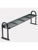 Panchina senza schienale, realizzata in acciaio zincato e verniciato. Da tassellare - cm 178,6x45x58,9h