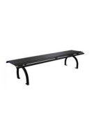 Panchina senza schienale realizzata interamente in acciaio zincato e verniciato - cm 200x49,8x45h