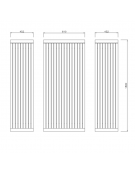 Set composta da tavolo + 2 panchine piane, in acciaio zincato e verniciato, seduta e piano in legno di pino - cm 180x78h