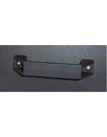 Coppia maniglie per cestino di forma quadra con porta, colore nylon nero - cod. DN34944 - DN12782