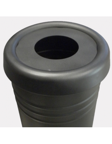 Cestino portarifiuti da inghisare a forma cilindrica con foro ridotto - cm Ø 35x120h